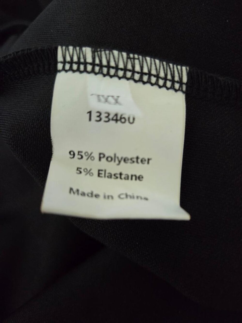 Uoozee New Black Tuxedo Style Twist Knot Front Long Maxi Dress/5% Elastane  XL - Picture 13 of 13
